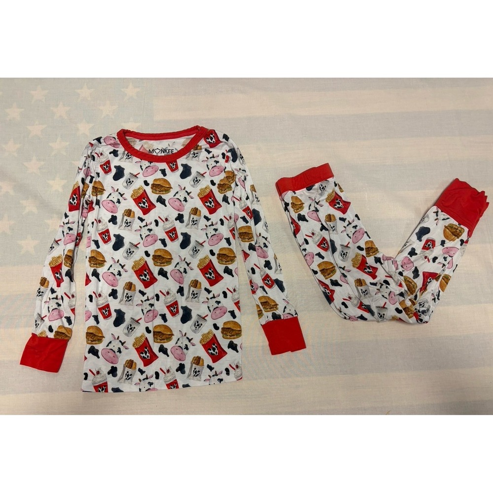 Monkeeroos 5T Chick Fil A 2PC Long Sleeve Bamboo Set